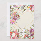 Country Garden Floral Bridal Shower Invitation  招待状 (裏面)