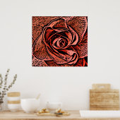 COUNTRY GARDEN FLOWERS ポスター (キッチン)