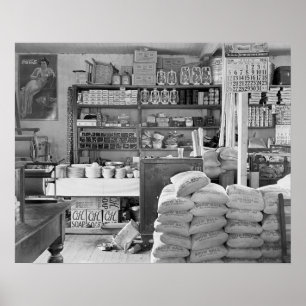 Country General Store, 1936.ヴィンテージ写真 ポスター