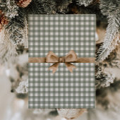 Country Gingham Bow Photo Christmas Card シーズンカード