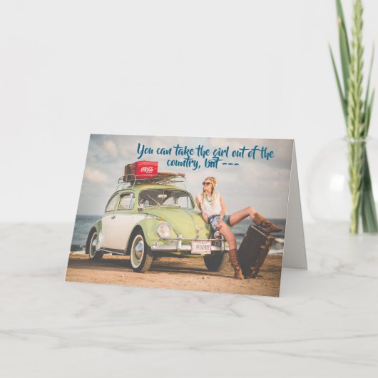 COUNTRY GIRL BIRTHDAY CARD シーズンカード (正面)