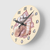 Country Guitar  ラウンド壁時計 (傾斜)