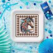 Country Horse ペーパープレート (パーティー)