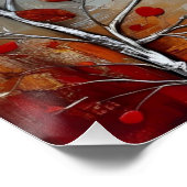 Country house on the hill grunge Ai art ポスター (コーナー)