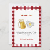 Country Huggies Chuggies Beer Diaper Baby Shower  サンキューカード (正面)