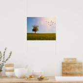 Country idyll with birds ポスター (キッチン)