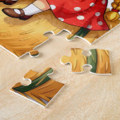 Country Kids on a Hay Bale,  ジグソーパズル (側面)