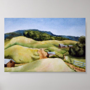 Country Landscape Poster ポスター