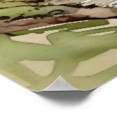 Country Landscape Watercolor  ポスター (角)