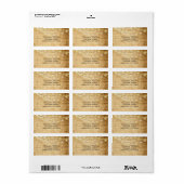 Country Lights住所 シール標準サイズ ラベル (フルシート)