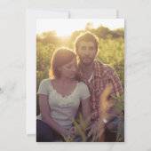 Country Love Western 素朴 Photo結婚's 招待状 (裏面)