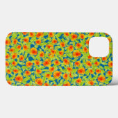 Country Marigolds on Blue Case-Mate iPadケース iPhoneケース (裏面 (横))