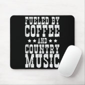 Country Music &amp; Coffee - Funny Quote Western M マウスパッド (マウス)