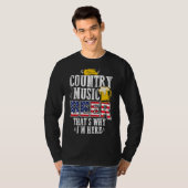 Country Music And Beer That I'S Here Tシャツ (正面フル)