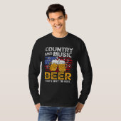 Country Music and Beer That s Why I m Here 4th Of Tシャツ (正面フル)