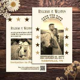 Country Music Concert結婚の写真Save the Date セーブザデート