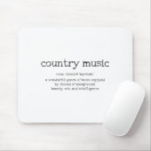 Country Music Definition Funny Saying Musician Gif マウスパッド (マウス)