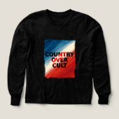 Country Over Cult – Patriotic Paint Streaks (デザイン正面)