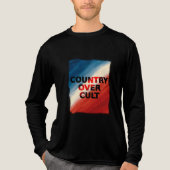 Country Over Cult – Patriotic Paint Streaks トライブレンドTシャツ (正面)