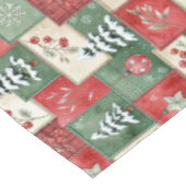 Country patchwork christmas pattern テーブルクロス (アングル)