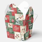 Country patchwork christmas pattern フェイバーボックス (オープン)