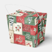 Country patchwork christmas pattern フェイバーボックス (裏面サイド)