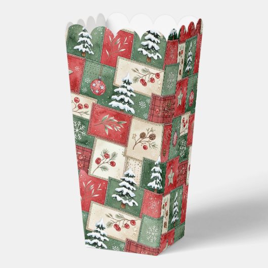 Country patchwork christmas pattern フェイバーボックス (裏面)