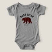 Country Plaid Baby Bear Birth Year Established (デザイン正面)