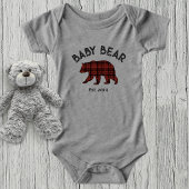 Country Plaid Baby Bear Birth Year Established