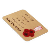 Country Red 素朴 Mason Jar日付磁石を保存 マグネット (右側)