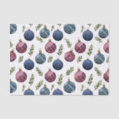 Country Red Blue Ornaments Christmas 薄葉紙 (正面)