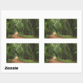 Country Road Background Rectangleシール 長方形シール (シート)