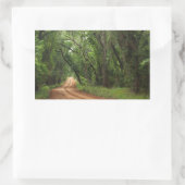 Country Road Background Rectangleシール 長方形シール (バッグ)