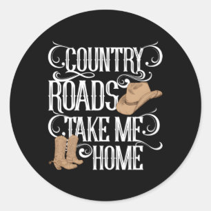 Country Roads Take Me Home Music Lyrics ラウンドシール