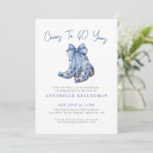 Country Rustic 40th Birthday 招待状 (スタンド正面)