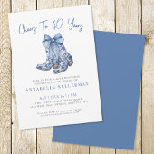 Country Rustic 40th Birthday 招待状