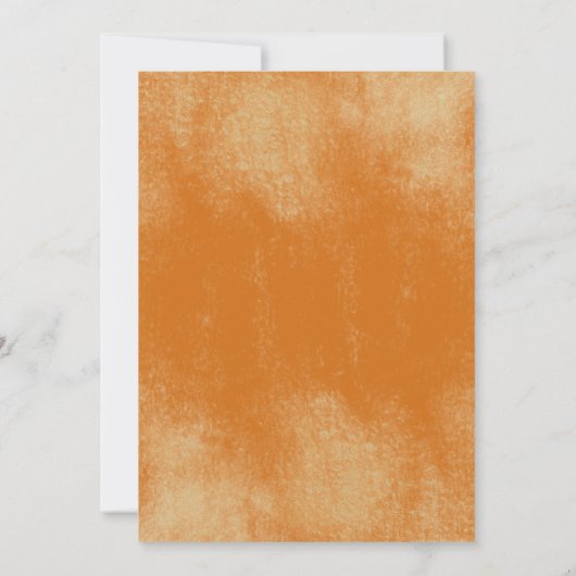 Country Rustic Pumpkin Pie Thanksgiving Dinner 招待状 (裏面)