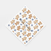 Country Snowflakes Gingerbread Cookies Christmas スタンダードランチョンナプキン (角)