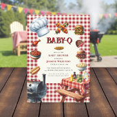 Country Style Baby-Q Shower 招待状