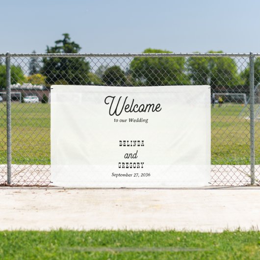 Country Style Welcome To Our Wedding Hanging 横断幕 (インサイチュ)