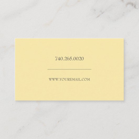 Country Sunflowers with QR Code Business Card 名刺 (裏面)