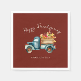 Country Truck Friendsgiving  スタンダードカクテルナプキン
