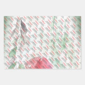 Country Village White Christmas ラッピングペーパーシート (正面)