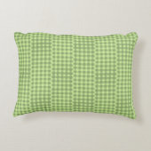 Country Vintage Green Cream Personalized Porch アクセントクッション (裏面)