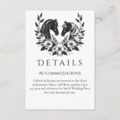 Country Western – 馬と花 エンクロージャーカード (裏面)