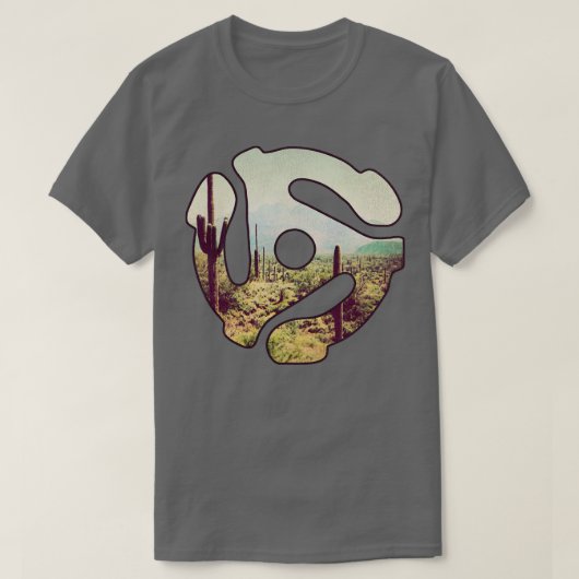 Country Western 45レコードアダプター Tシャツ (デザイン正面)