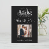 Country Western Barn Wedding  サンキューカード (スタンド正面)