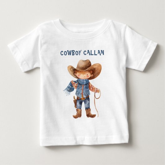 Country Western Birthday Party T-shirt ベビーTシャツ (正面)