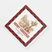 Country Western Buffalo Tartan Paper Napkins (コーナー)