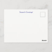 Country Western Cowboy Christmas Seasons Greetings ポストカード (裏面)